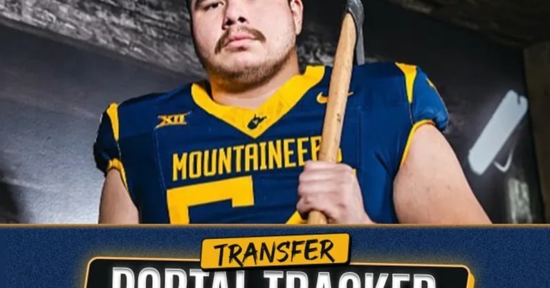 West Virginia football transfer portal tracker.