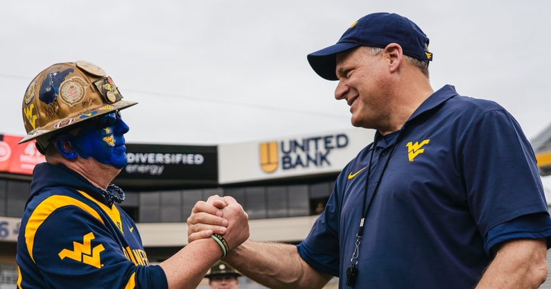 West Virginia head football coach Rich Rodriguez