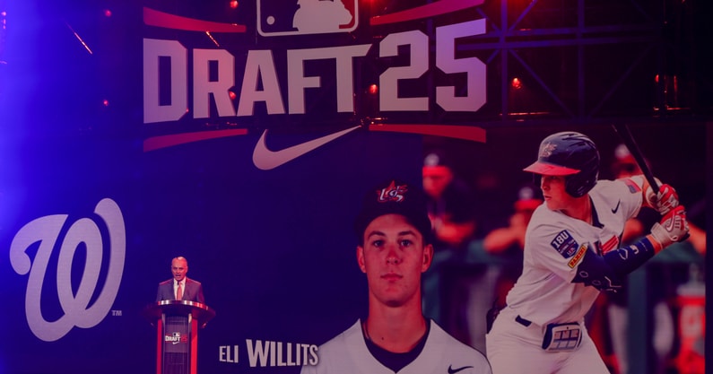 Eli Willits is drafted by the Washington Nationals with the first pick during the first round of the MLB Draft.