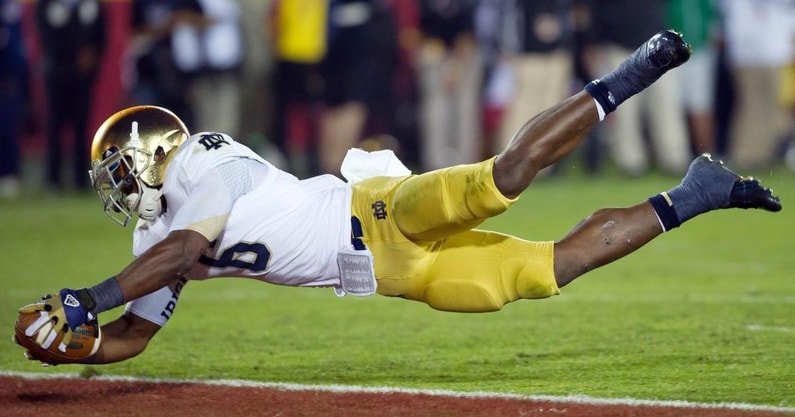 Notre Dame running back Theo Riddick