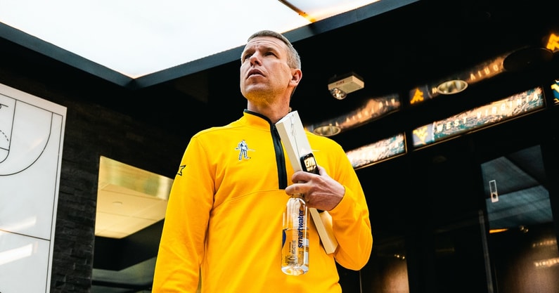 West Virginia head basketball coach Ross Hodge