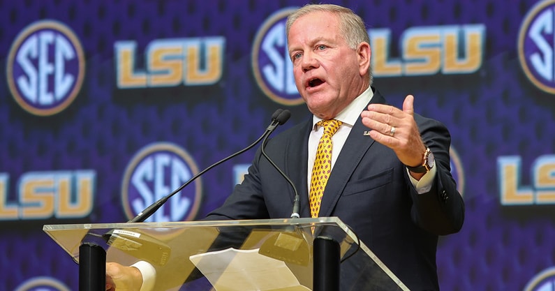 LSU HC Brian Kelly at 2025 SEC Media Days