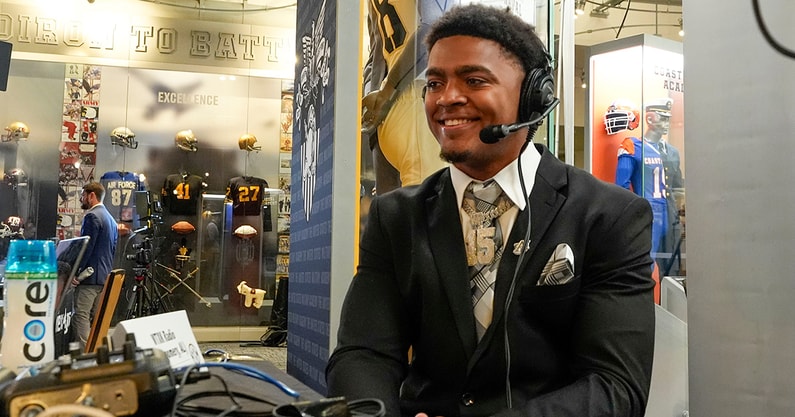Auburn EDGE Keldric Faulk at SEC Media Days 2025