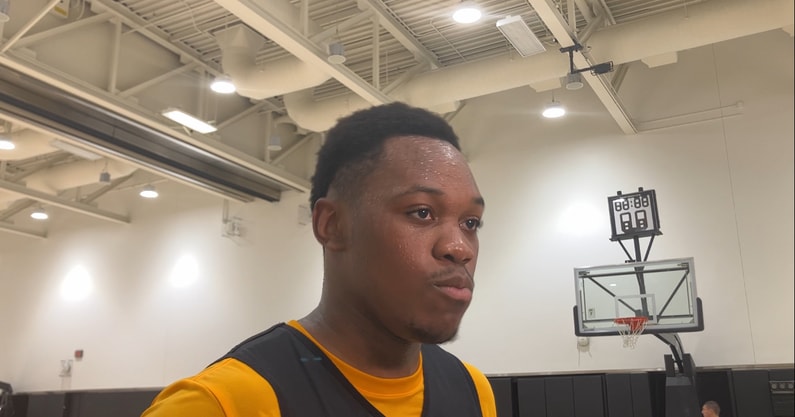 Cam Manyawu met with the media on Tuesday. (Photo by Kyle Huesmann)