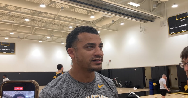 Assistant coach Bryston Williams met with the media on Tuesday. (Photo by Kyle Huesmann)