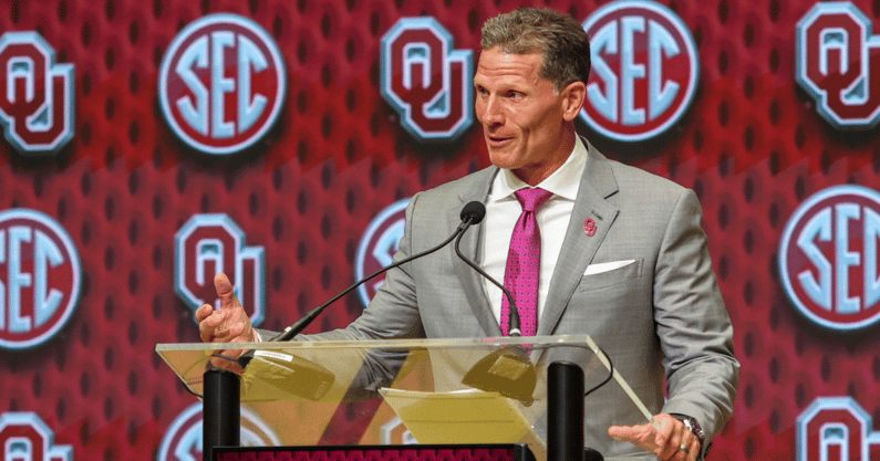 Oklahoma coach Brent Venables at SEC Media Days
