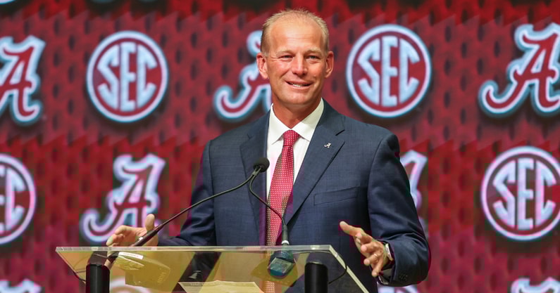 Alabama coach Kalen DeBoer