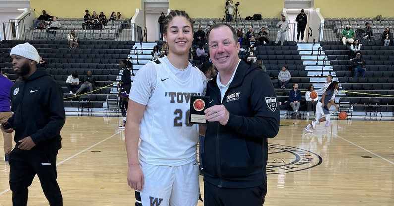 South Carolina women's basketball recruiting target Jordyn Palmer at the Art Turner Memorial Showcase. Photo Credit: @ArtTurnerTipoff on Twitter/X