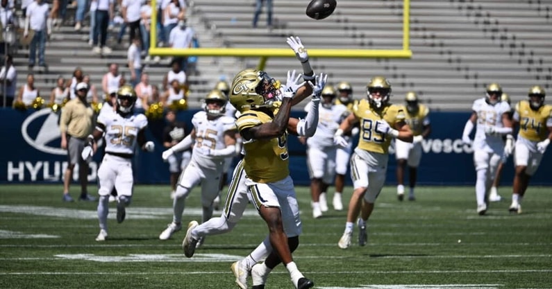Georgia Tech WR Zion Taylor at Spring Game