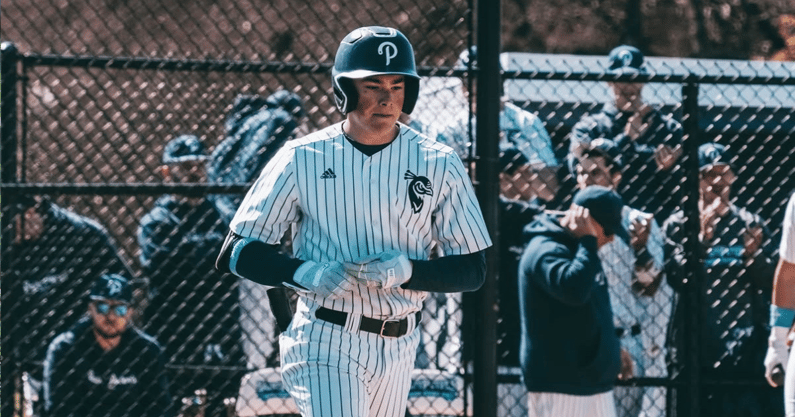St. Peter's University outfielder Tommy Kendrick