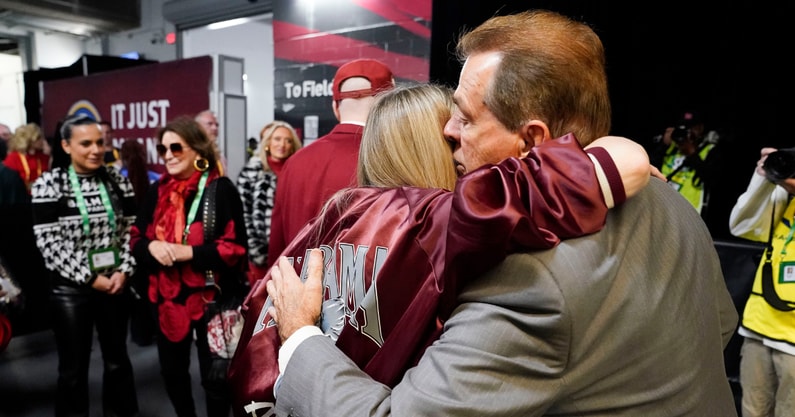 Nick Saban and daughter Kristen