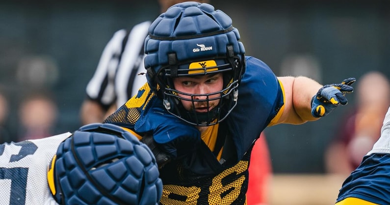 Edward Vesterinen - WVU Spring Football Practice
