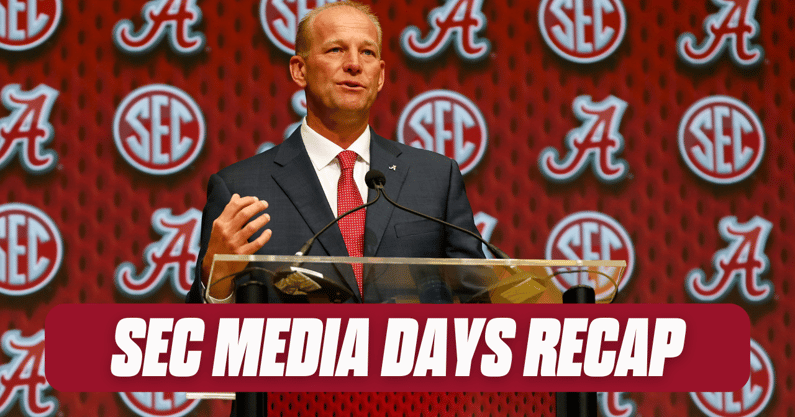 Kalen DeBoer at SEC Media Days