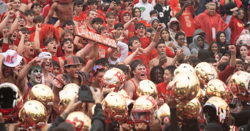 Bergen Catholic celebrates defeating Don Bosco.
