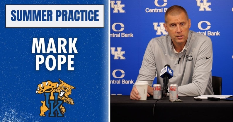 Graphic of Mark Pope via KSR