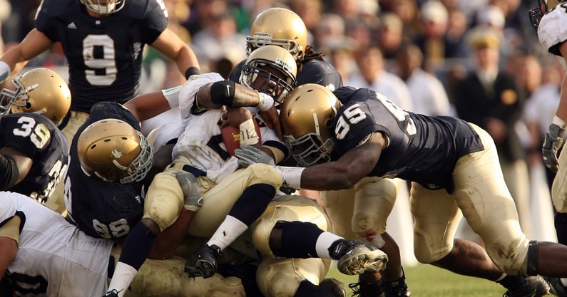 2005 NCAA Football: Navy Midshipmen at Notre Dame Fighting Irish