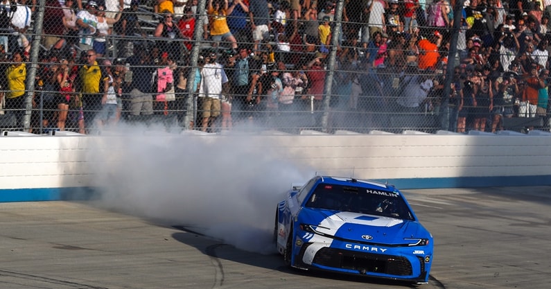 Denny Hamlin NASCAR Dover win