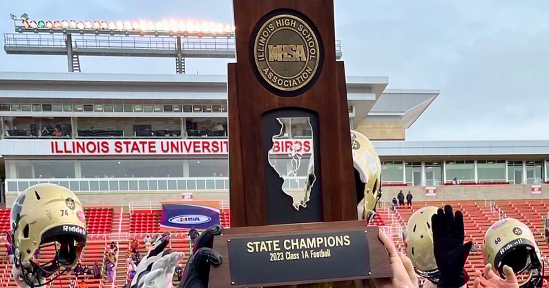 IHSA state football trophy images EDGYTIM