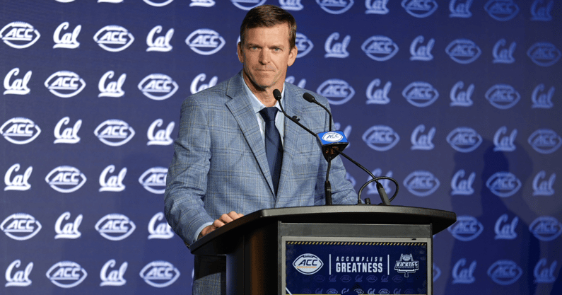 Cal head coach Justin Wilcox at ACC Kickoff 2025