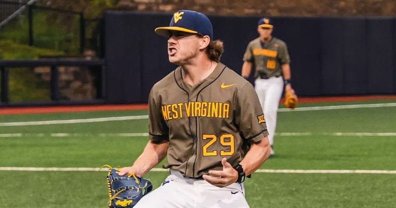 West Virginia right-handed pitcher Reese Bassinger