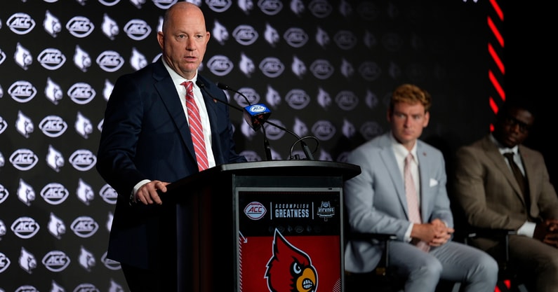 Jeff Brohm at 2025 ACC Football Media Day