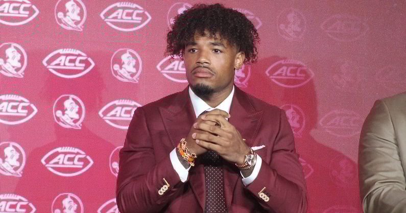 Tommy Castellanos at ACC Kickoff (Matt LaSerre/Warchant)
