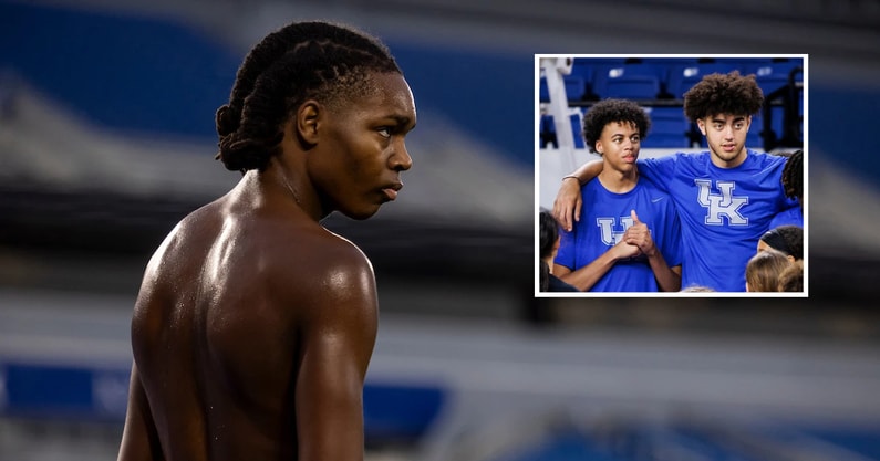 Photos of Jasper Johnson, Malachi Moreno, and Braydon Hawthorne via UK Athletics (Chet White and Marissa Gilchrist)