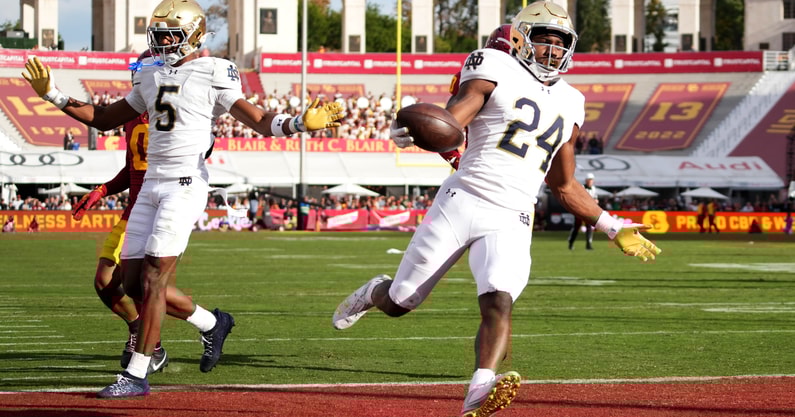 Notre Dame running back Jadarian Price.