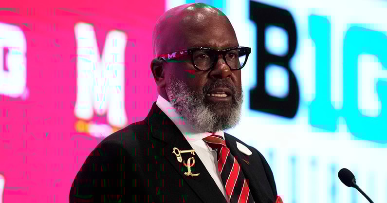 Maryland HC Mike Locksley at 2025 Big Ten Media Days