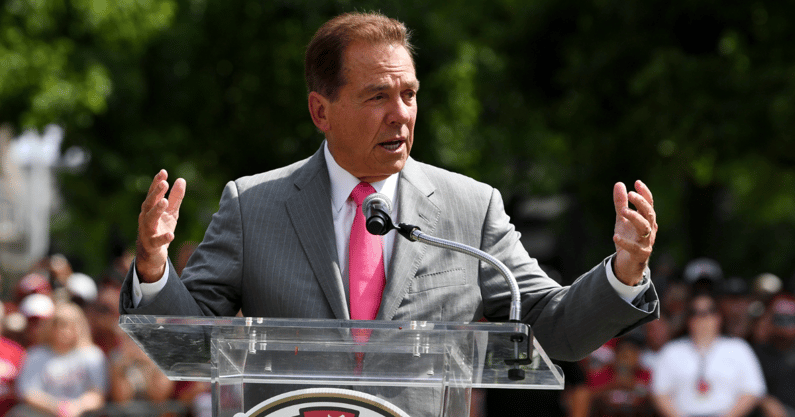 Former Alabama coach Nick Saban