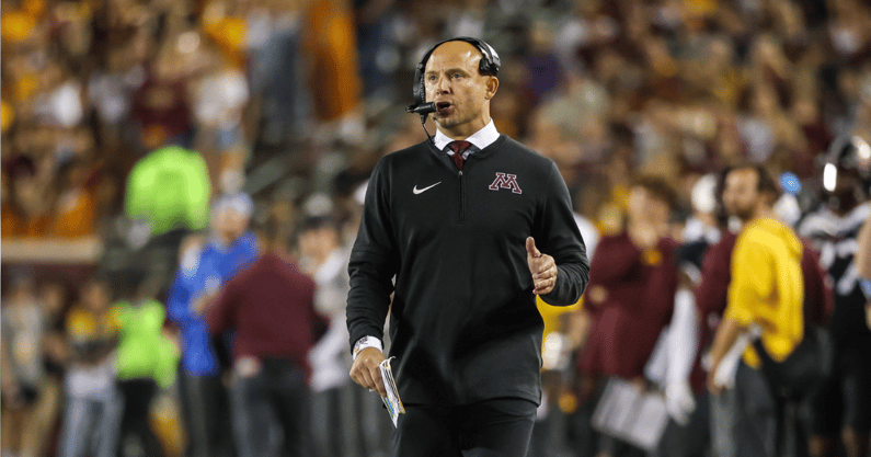Fleck sidelines