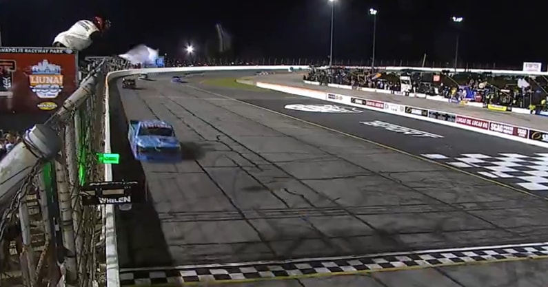 Layne Riggs IRP win NASCAR