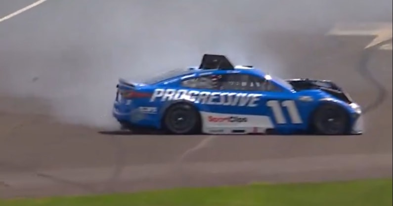 Denny Hamlin Indy qualifying wreck