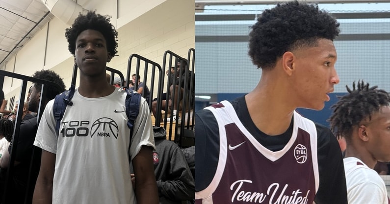 Left: Obinna Ekezie Jr. (Photo: Jacob Polacheck/KSR+)  Left: CJ Rosser (Photo: Jack Pilgrim/KSR)