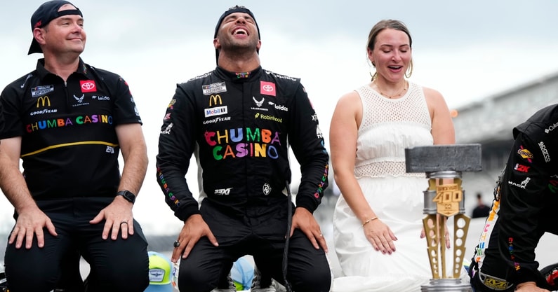 Bubba Wallace Denny Hamlin bittersweet Brickyard 400