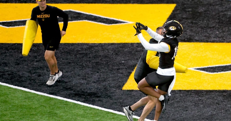 Daniel Blood goes up for a catch
