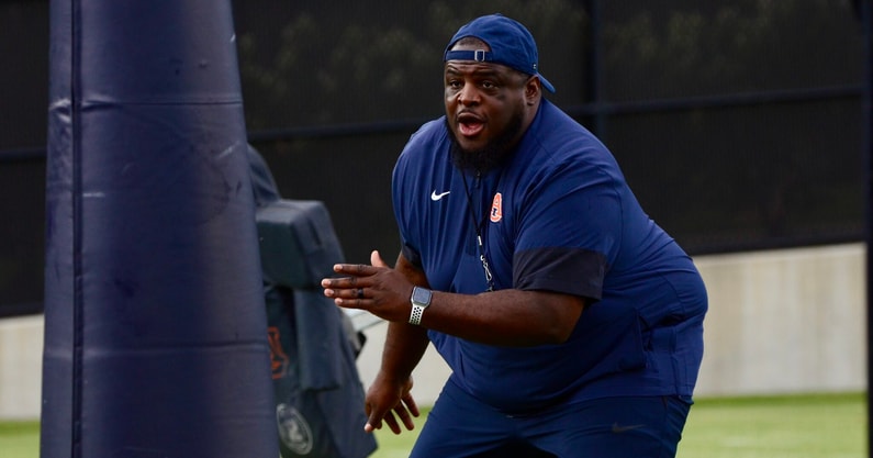 Auburn defensive line coach Vontrell King-Williams