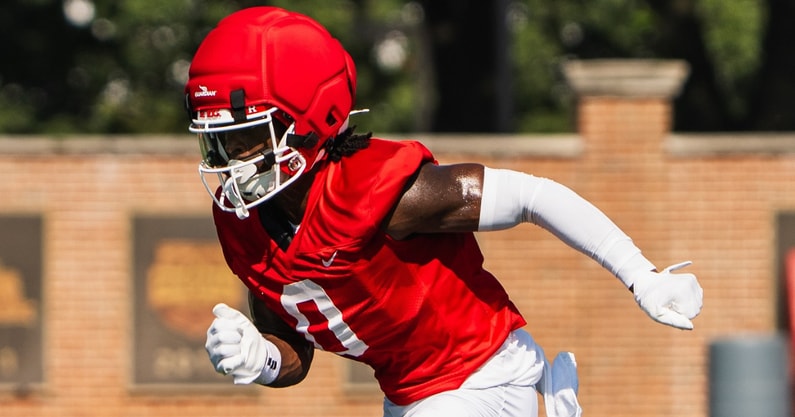 Rutgers Football wide receiver DT Sheffield during Training Camp