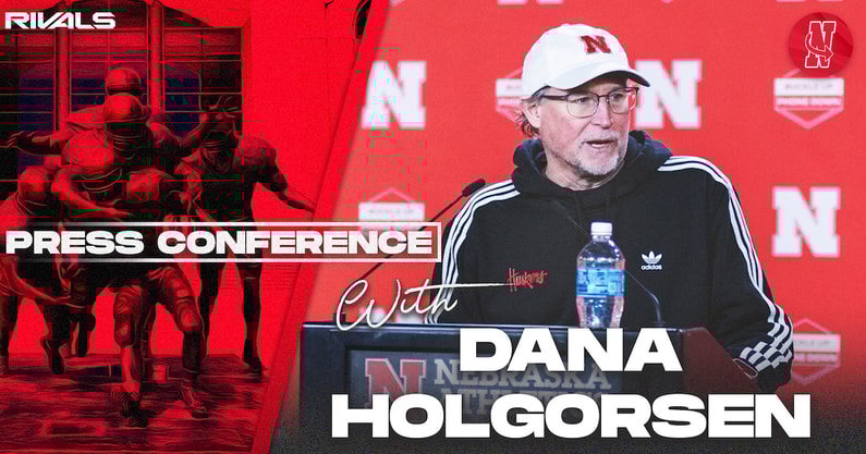 Nebraska football offensive coordinator Dana Holgorsen at Huskers fall camp press conference