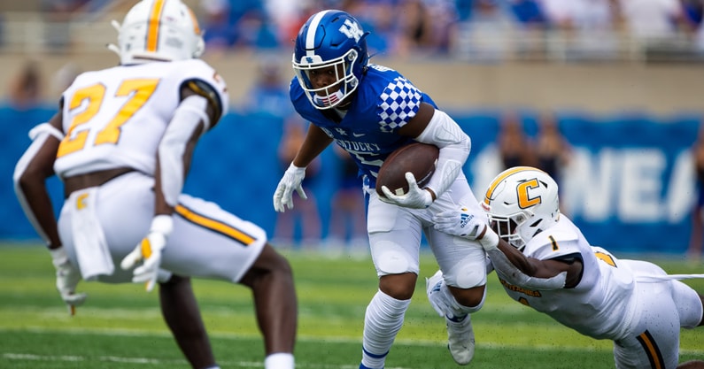 Michael Drennen spent two seasons at Kentucky before entering the transfer portal, via Jordan Prather-Imagn Images