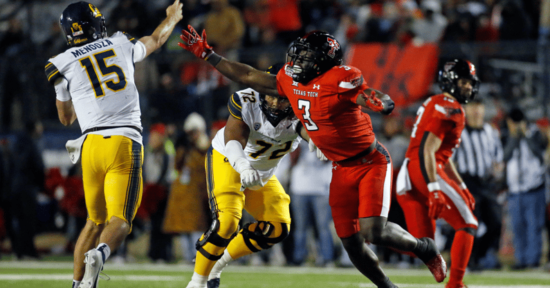 Texas Tech linebacker Bryce Ramirez