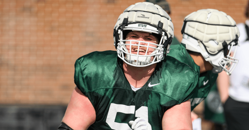 Michigan State center Matt Gulbin (photo by Dane Robison for SpartanMag.com).