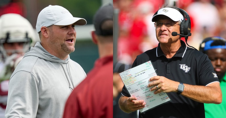 Kane Wommack and Gus Malzahn