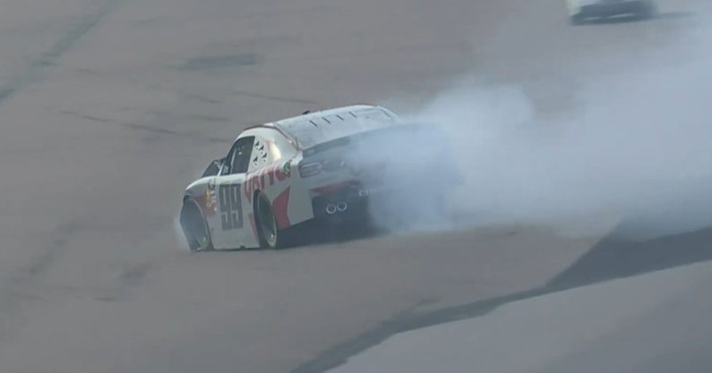 NASCAR caution Iowa Matt DiBenedetto