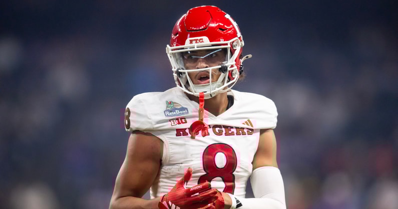 Rutgers Football wide receiver KJ Duff at the 2024 Rate Bowl