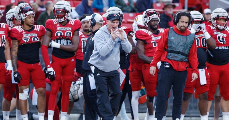 Louisville football defensive line coach Mark Hagen