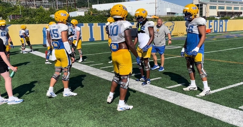 Pitt football at fall camp