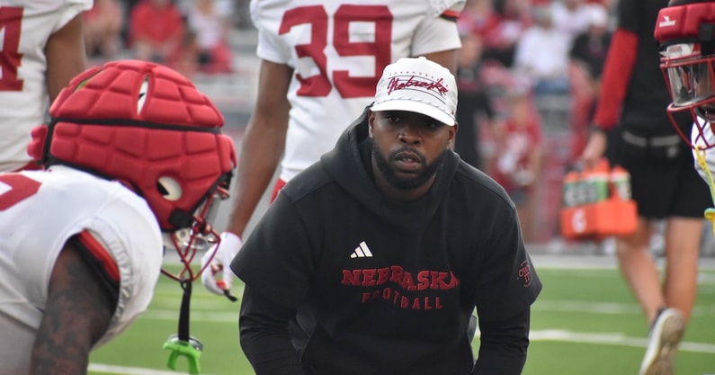Nebraska football defensive backs coach Addison Williams