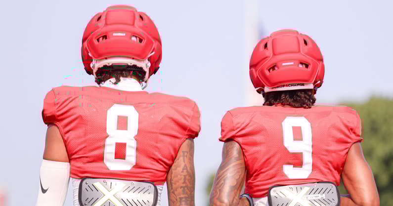 Rutgers Football WR KJ Duff and Ian Strong