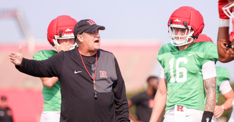 2025 Rutgers Football training camp practice - OC Kirk Ciarrocca